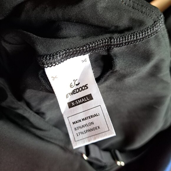 ❤️Ewedoos Modern Athletic Black Tennis Dress w/Built-in Shorts XS - Picture 6 of 7